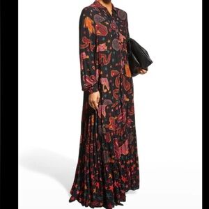 Farm Rio Animal Sky Maxi Dress Button-Up